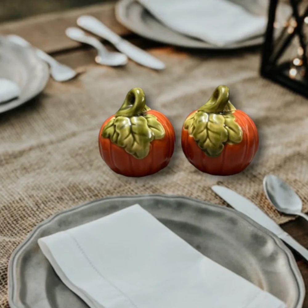 Autumn Pumpkin Country Home Salt & Pepper Shakers